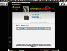 Tablet Screenshot of goldsmithworks.com